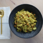 Shaved Brussels Sprout Cauliflower Quinoa