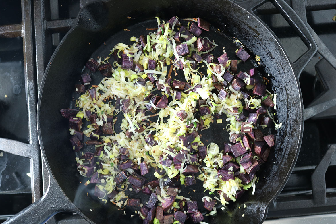 Sweet Potatoes & Leeks