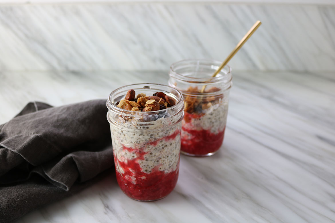 Raspberry Chia Oat Porridge