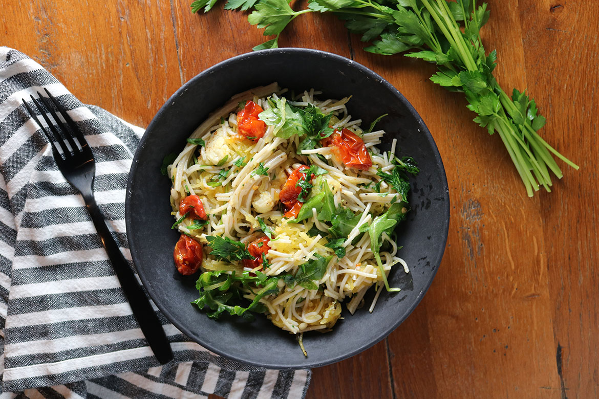 Cauliflower Spaghetti Squash Pasta